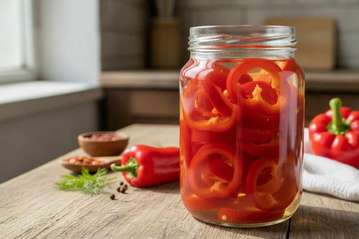 Pickled Red Peppers