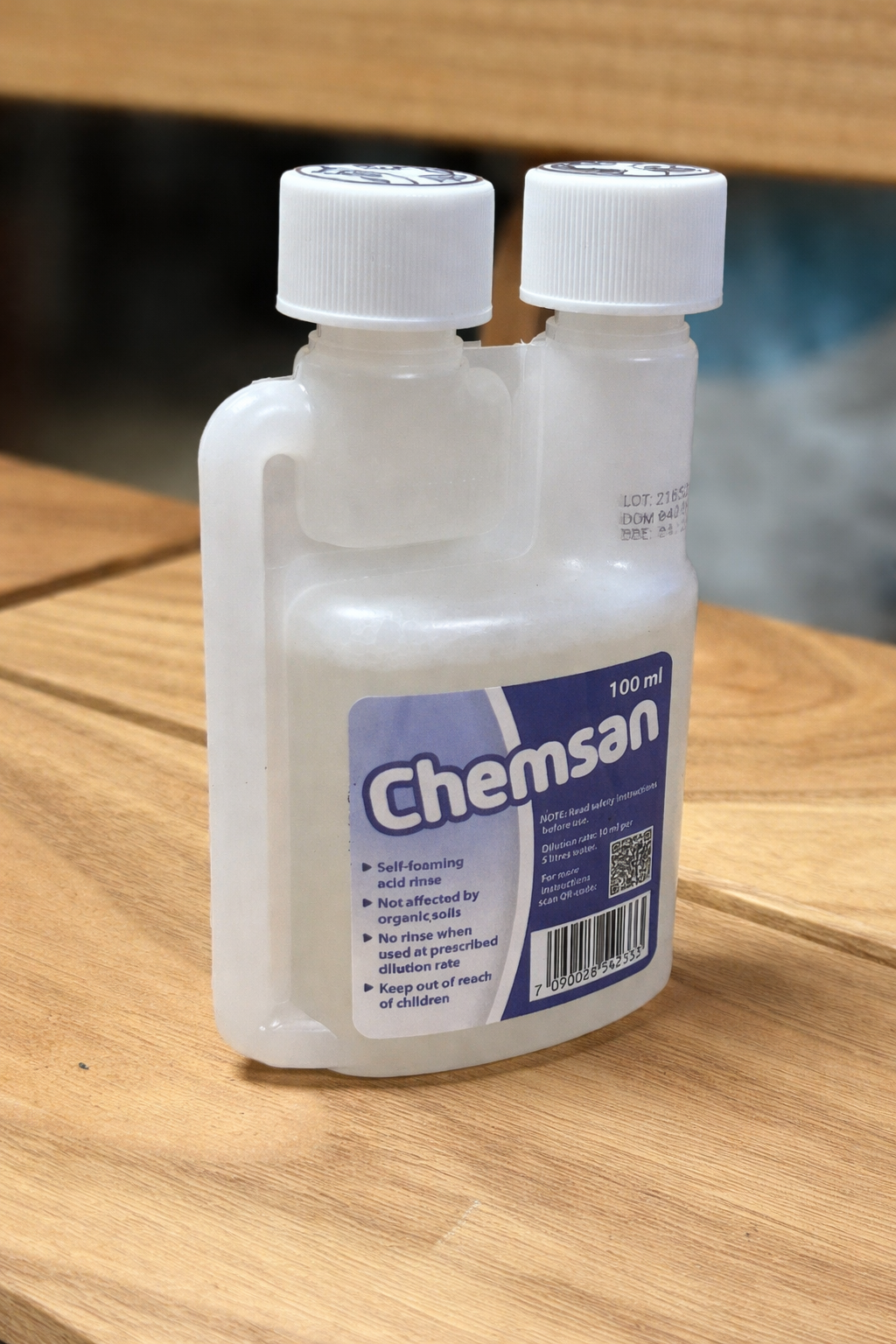 100ml Chemsan Foam Acid No-Rinse Sanitiser