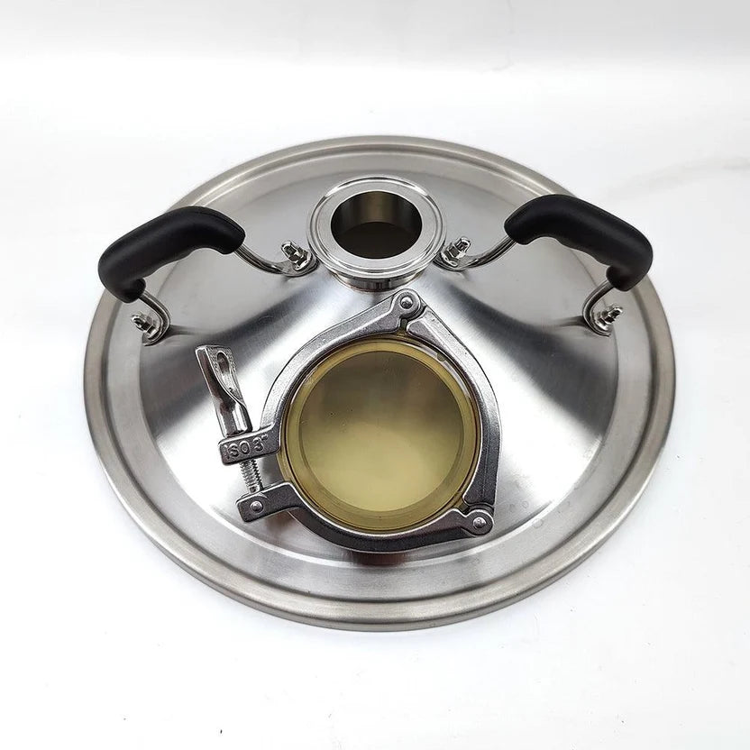 AlcoEngine 35L Distillation Lid with 47mm Hole (Glass Sight)