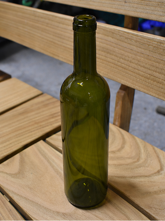 Green 750ml Wine Bottles (With or Without Corks and Caps)