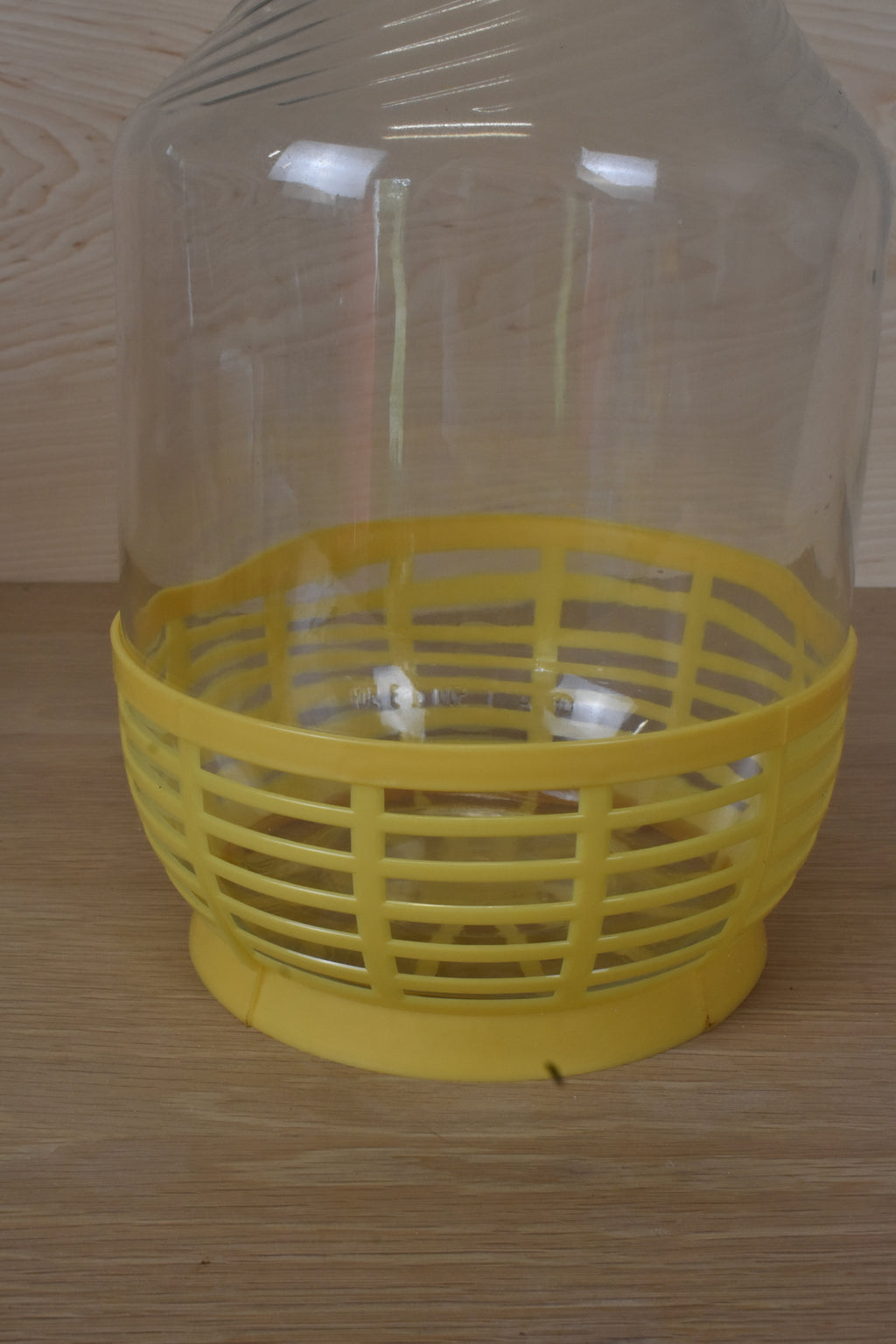 Yellow Plastic Protective Basket for Demijohn
