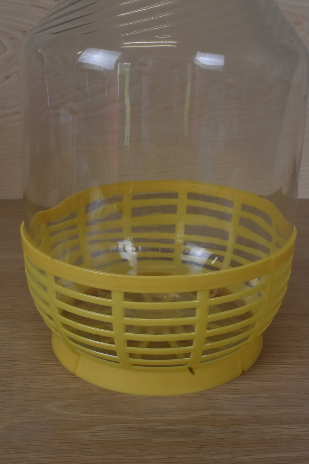 Yellow Plastic Protective Basket for Demijohn