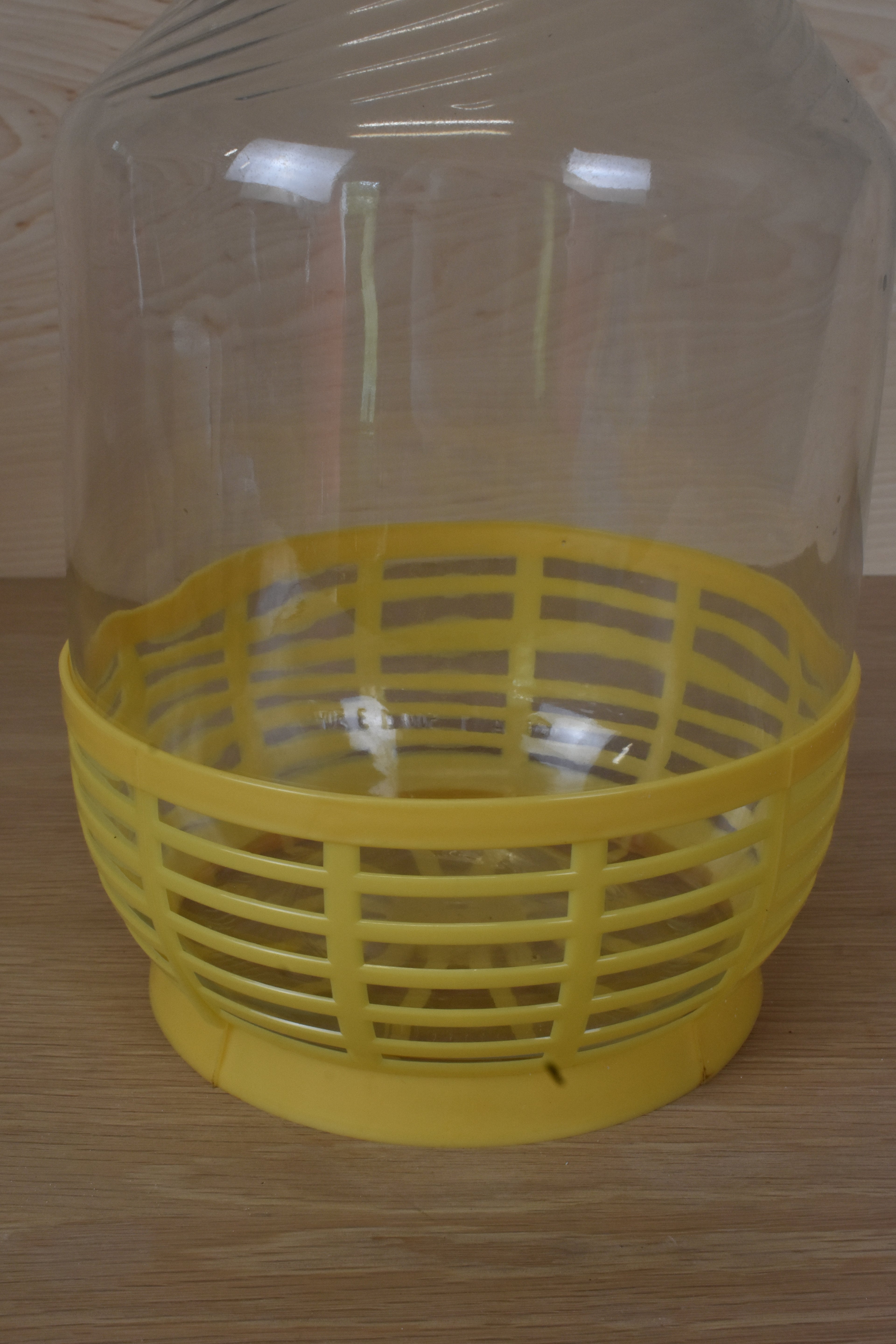 Yellow Plastic Protective Basket for Demijohn