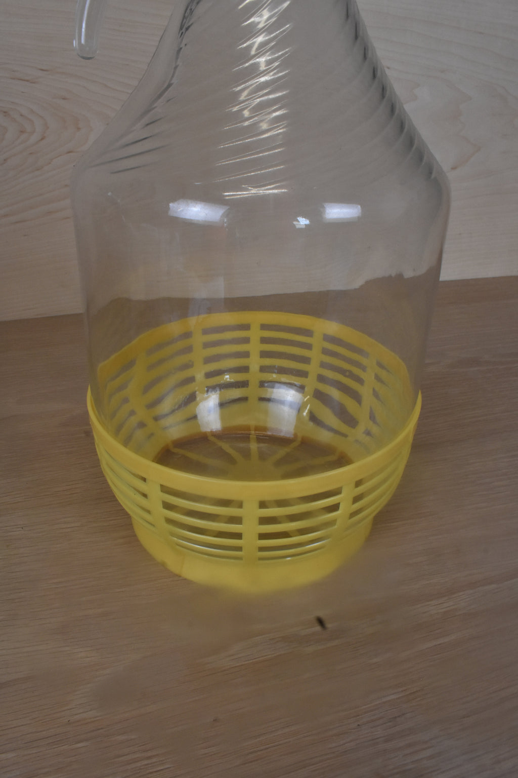 Yellow Plastic Protective Basket for Demijohn