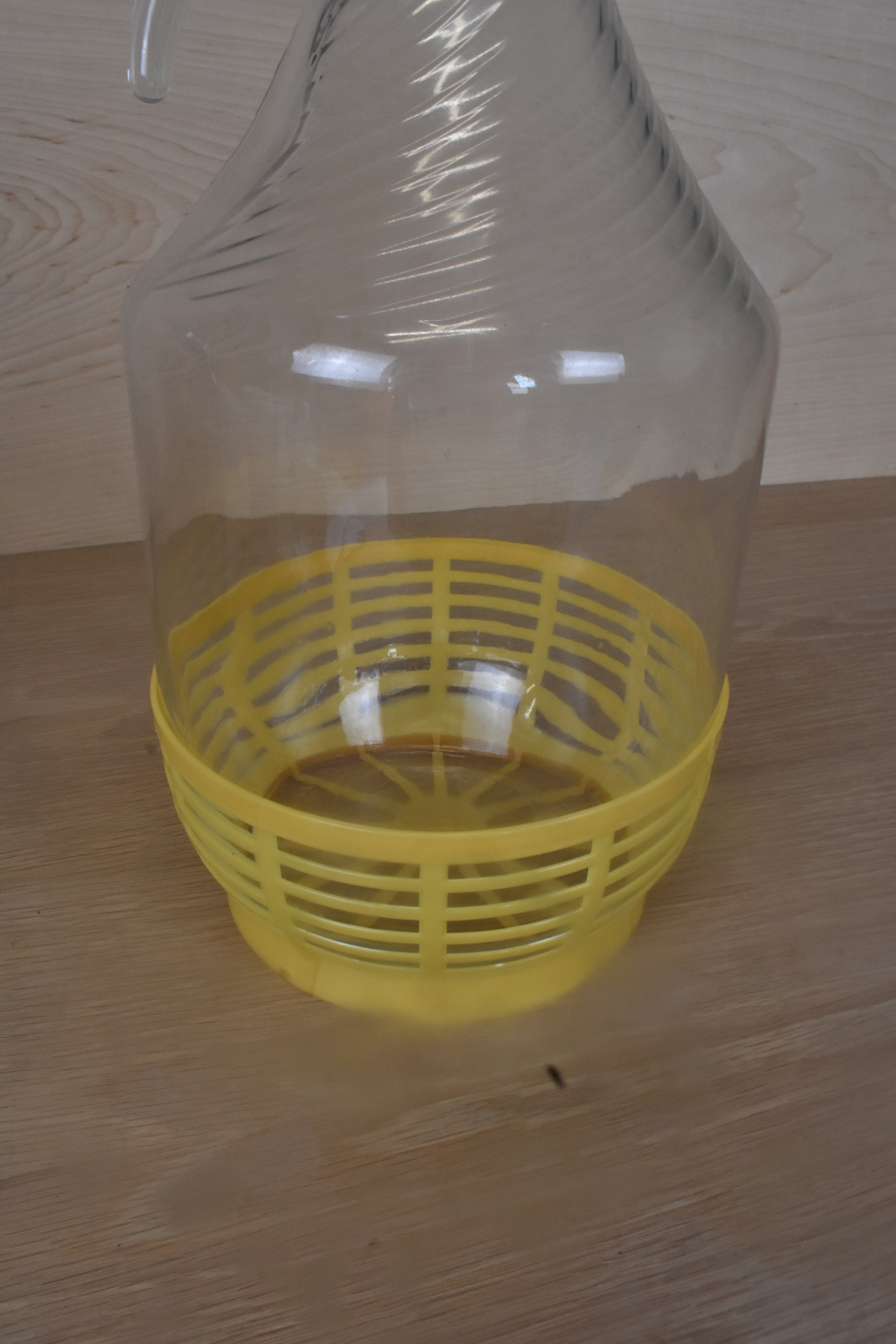 Yellow Plastic Protective Basket for Demijohn