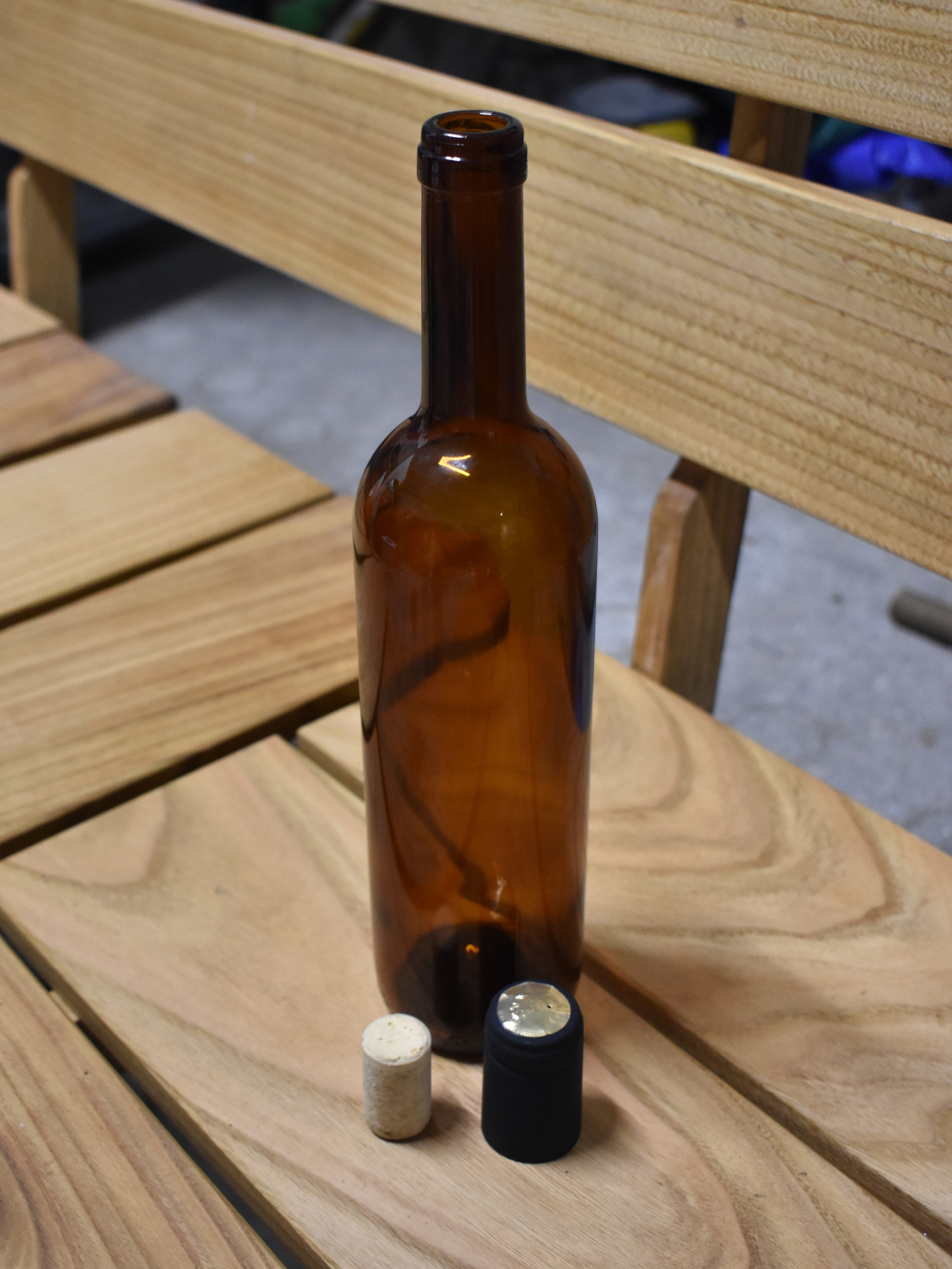 Brown 750ml Wine Bottles
