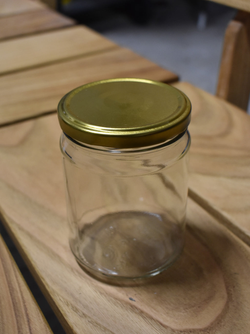 500ml Glass Jar with Gold Screw Cap
