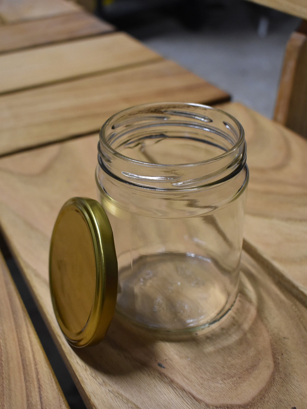 500ml Glass Jar with Gold Screw Cap