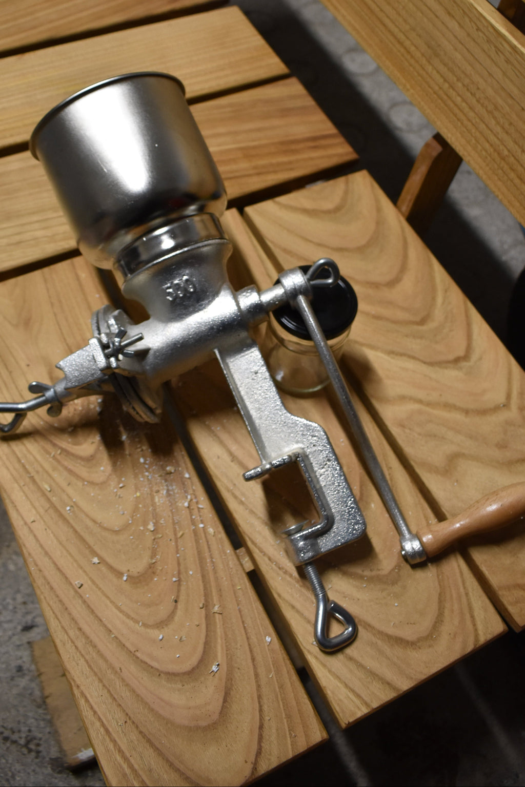 Hand-crank Cast Iron Grain and Malt Mill