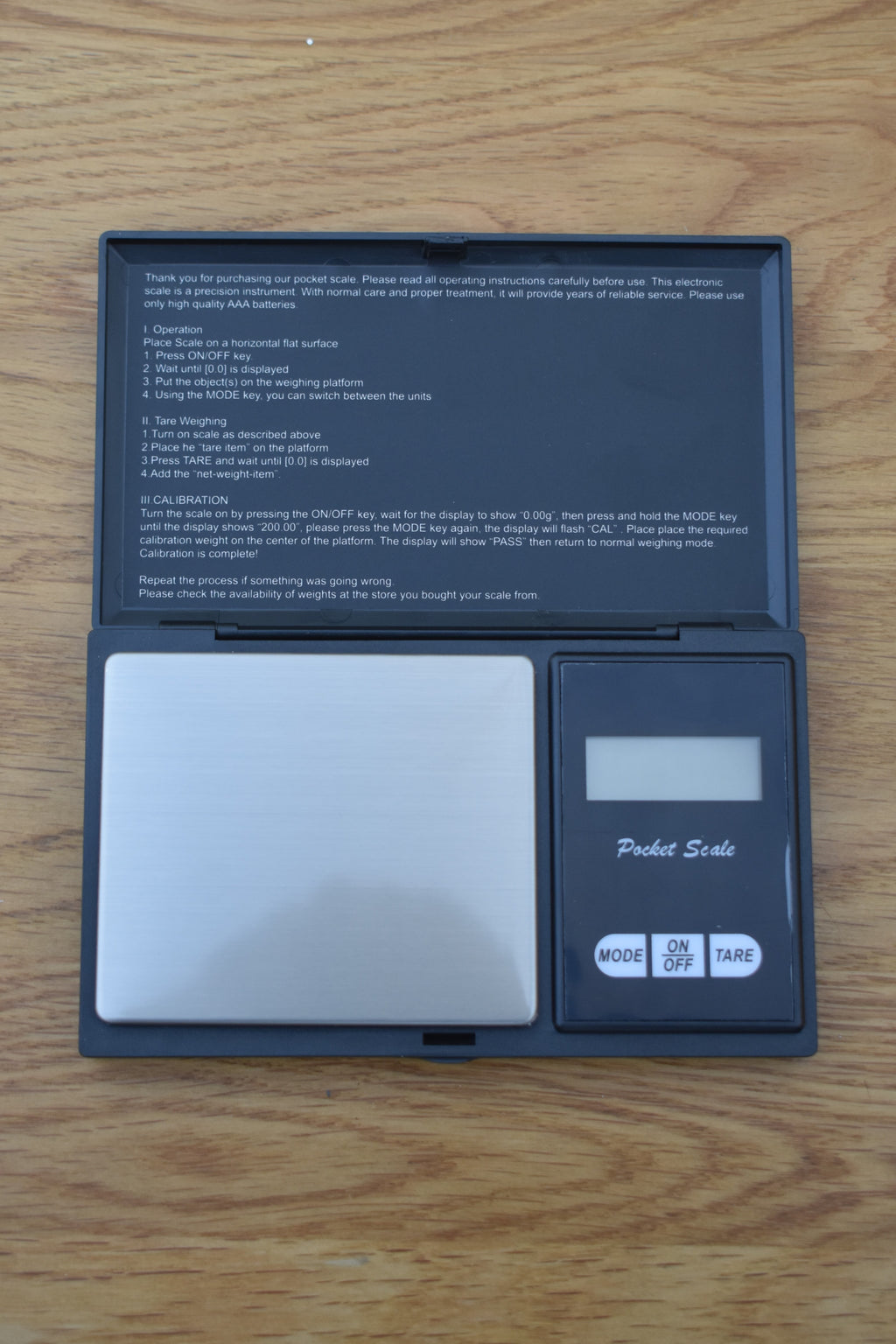 High-Accuracy Pocket Weighing Scales 0.01 Gram Up To 500g