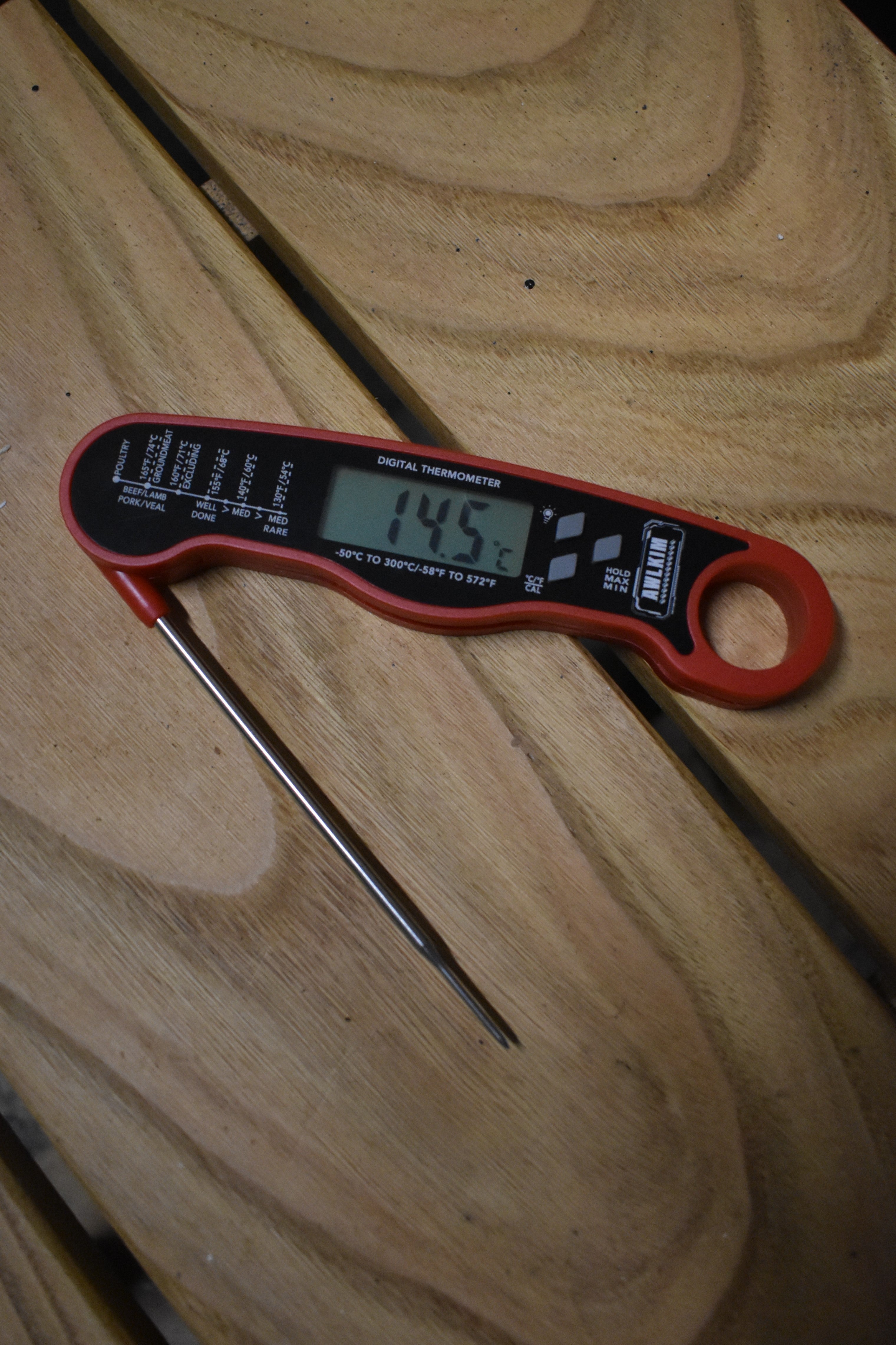 Red Digital Thermometer 