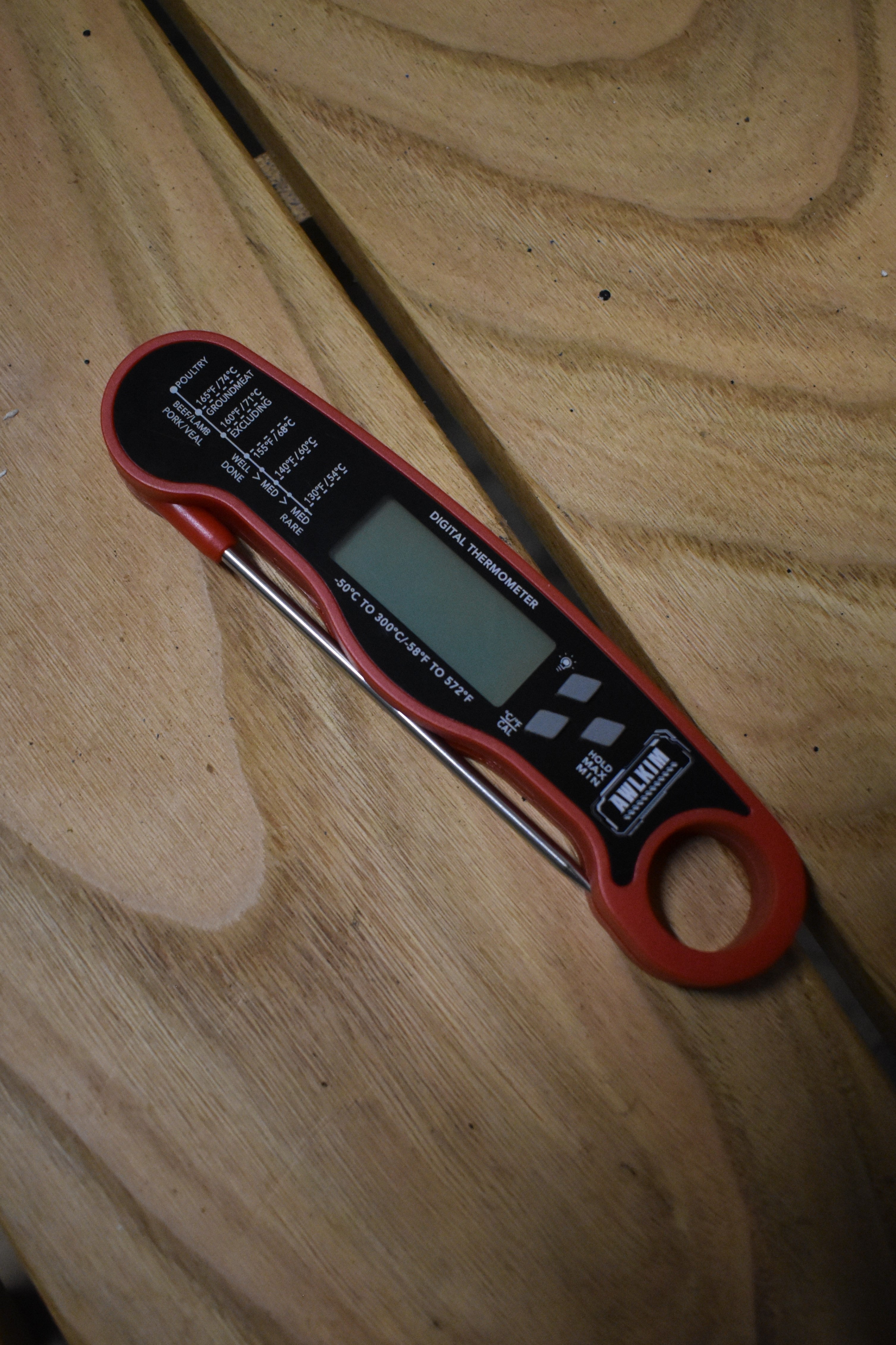 Red Digital Thermometer