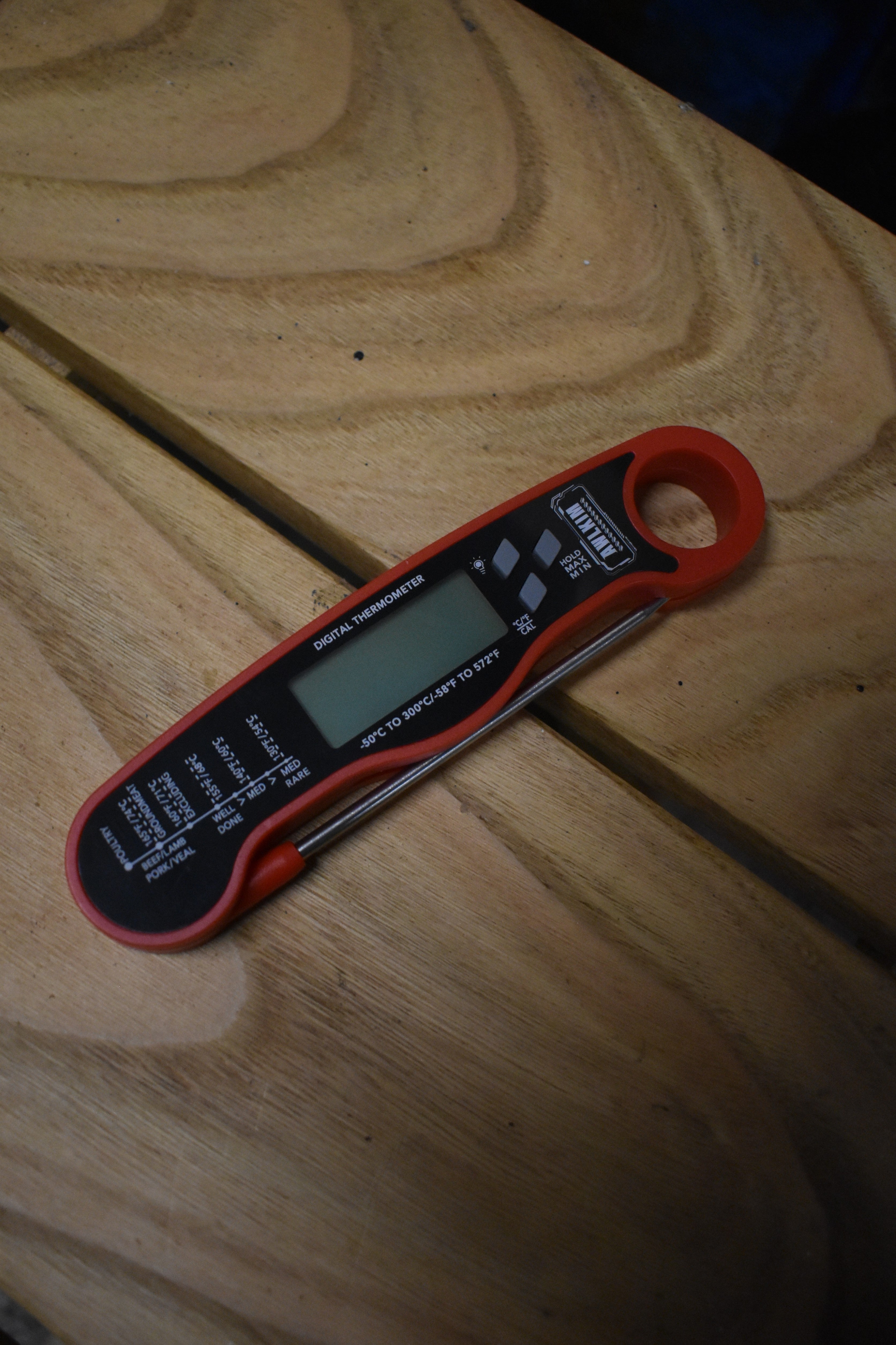 Red Digital Thermometer 
