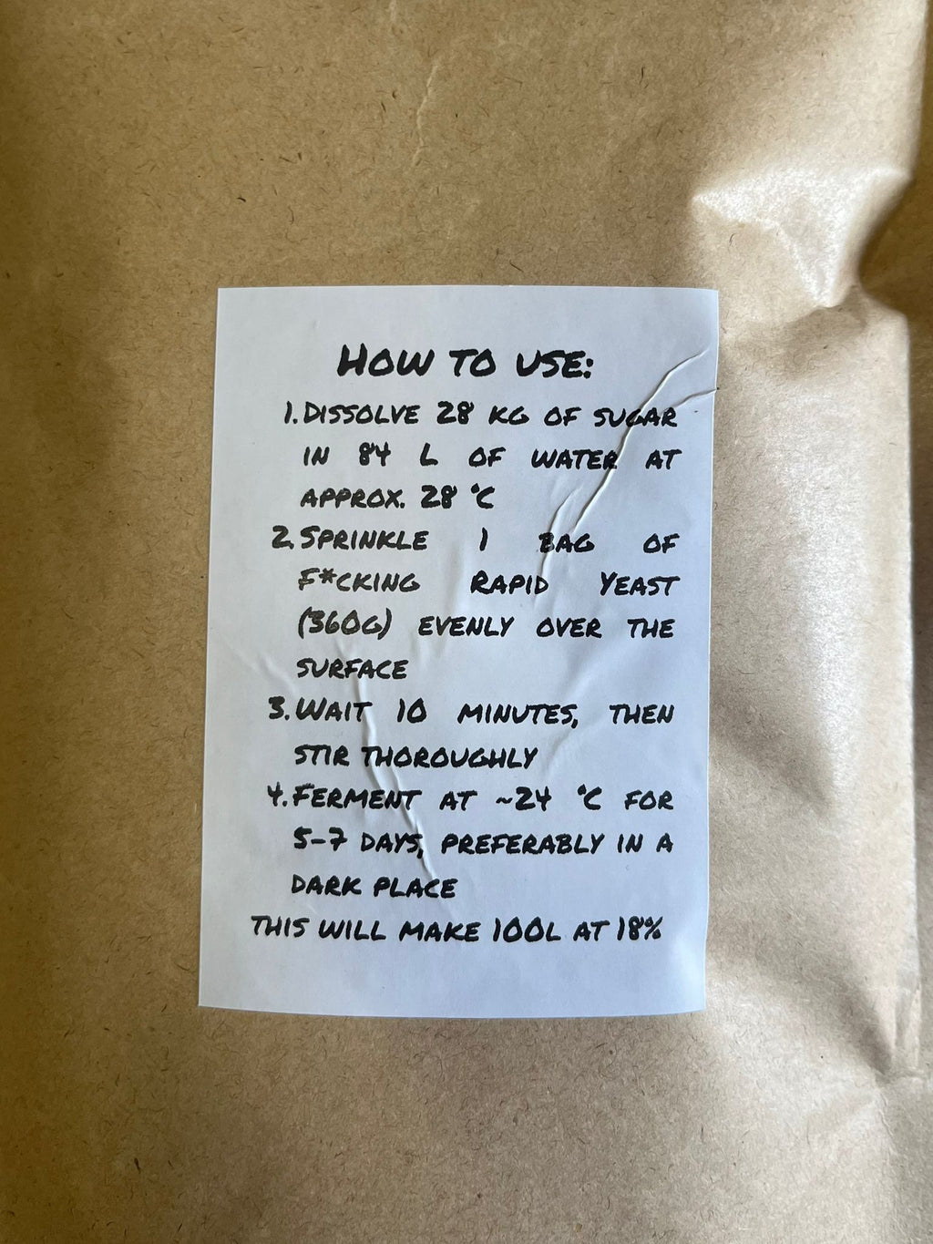 F*cking Rapid Yeast | Turbo Yeast for 100L Sugar Wash Ferments