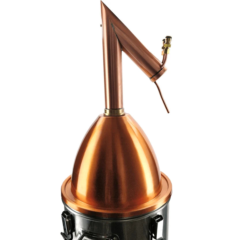 AlcoEngine Copper Alembic Distillation Lid with 47mm Hole