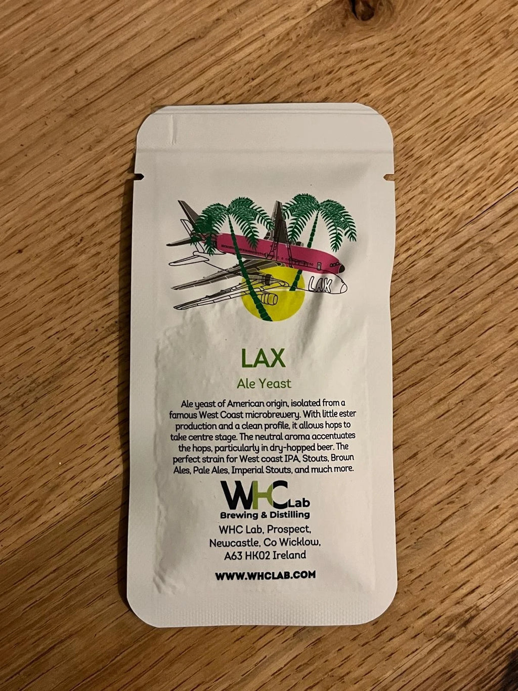 LAX Clean West Coast IPA Dry Yeast (11g / 22L) | WHC Labs