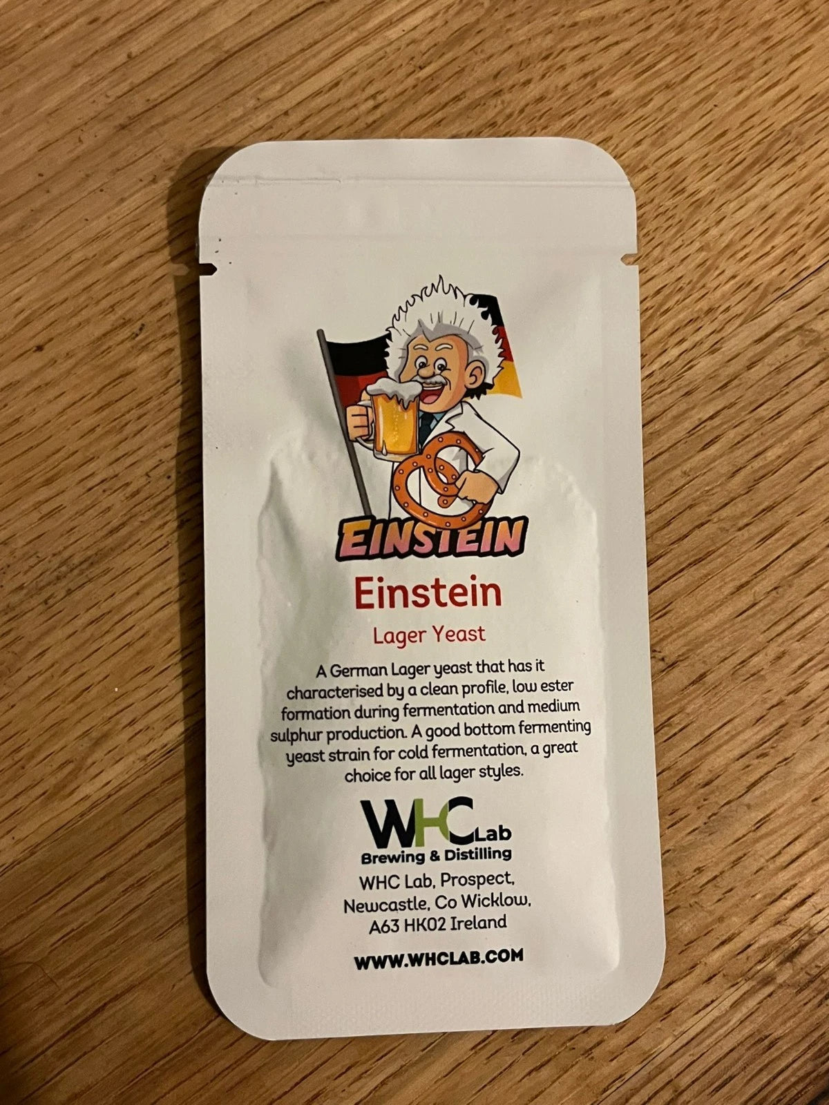 Einstein: German Lager Dry Yeast 11GRAM/22LITRE WHC LABS