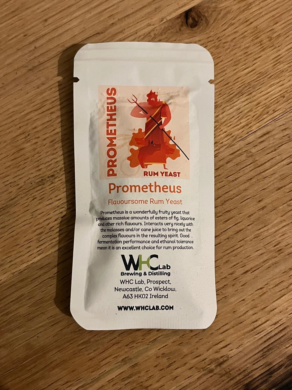 Prometheus: Flavoursome Rum Dry Yeast 22GRAM/32LITRE WHC LABS