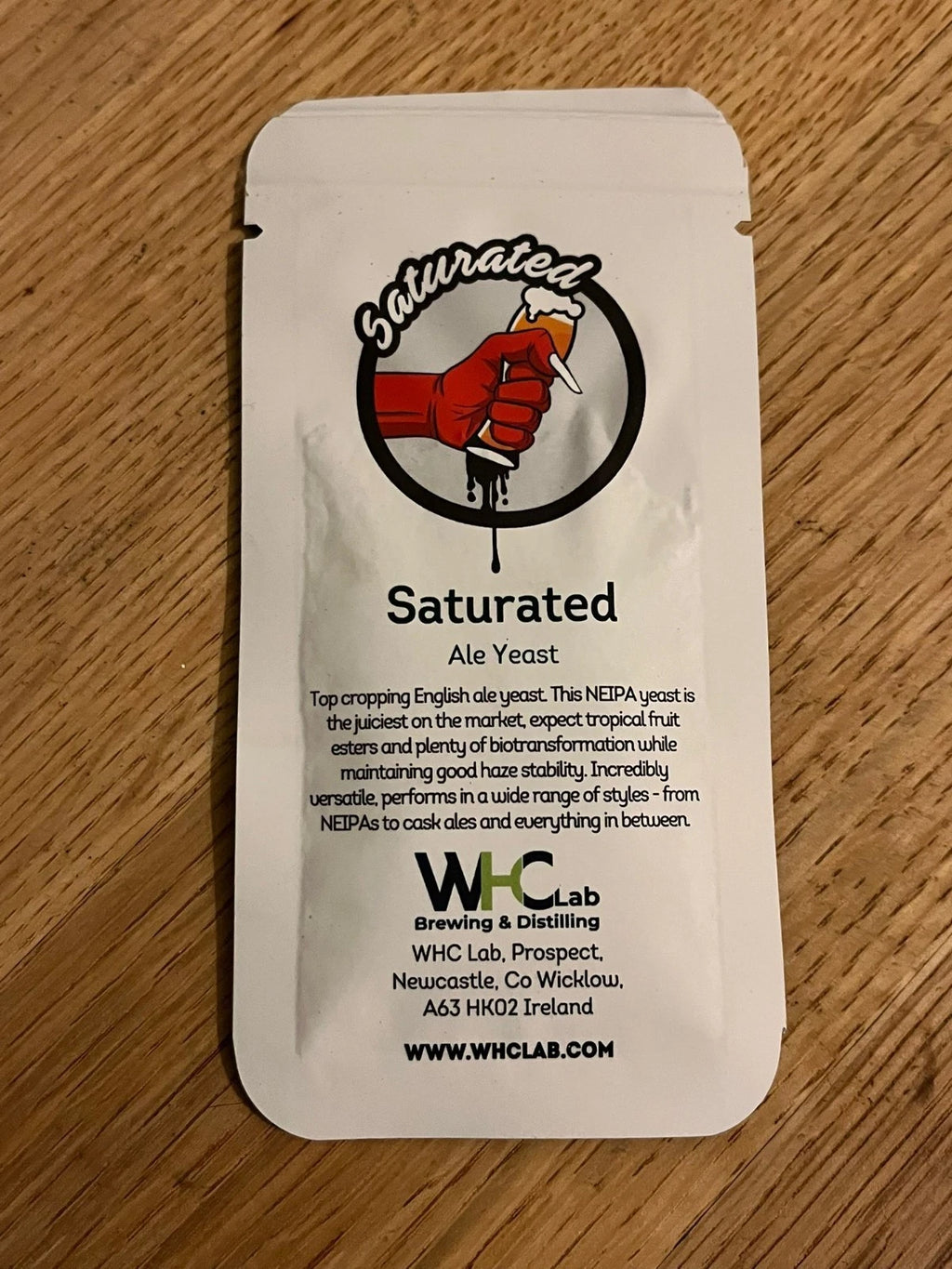Saturated: Fruity New England IPA Dry Yeast 11GRAM/22LITRE WHC LABS