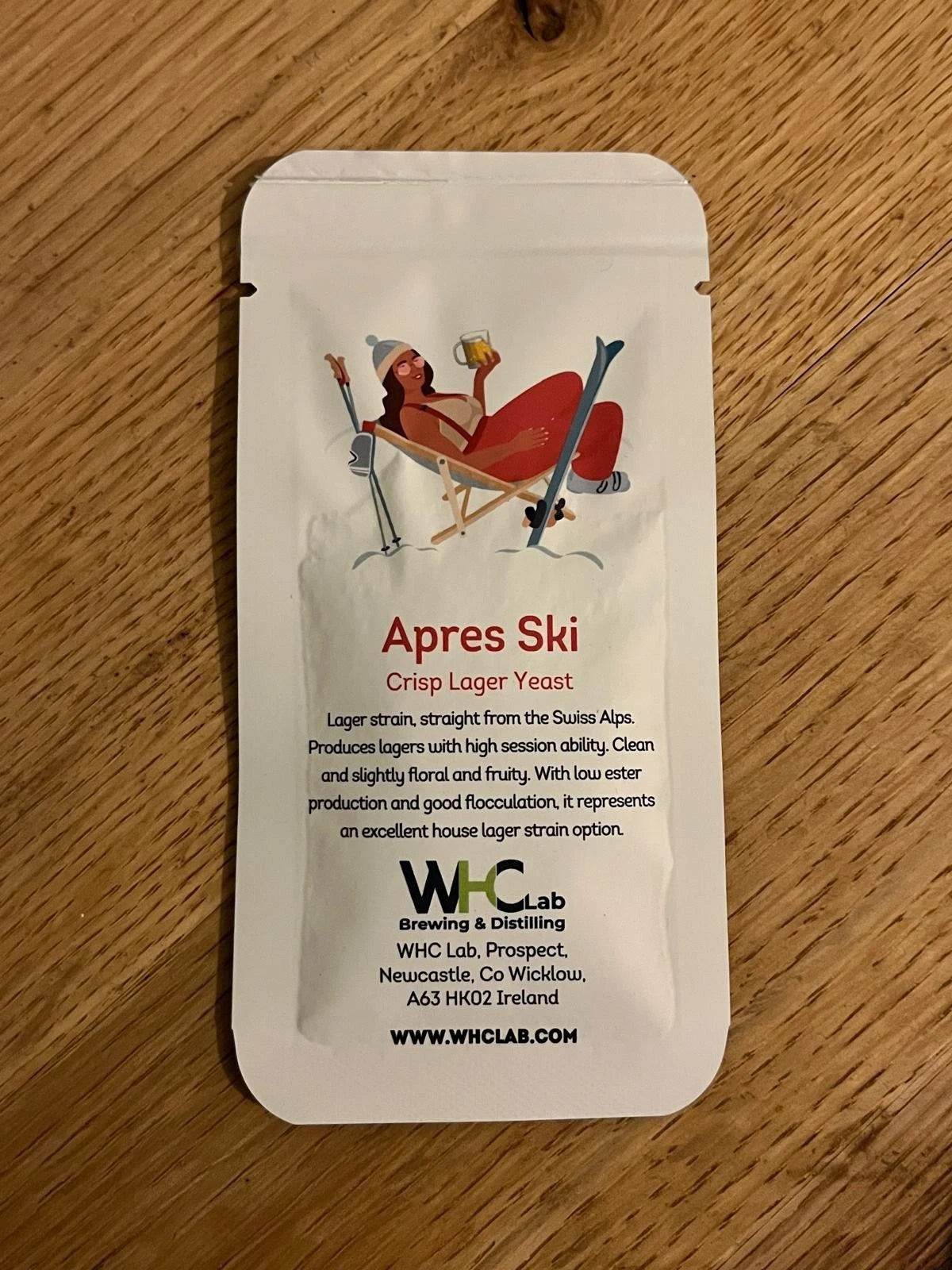 Apres Ski: Crisp Lager Dry Yeast 11GRAM/11LITRE WHC LABS