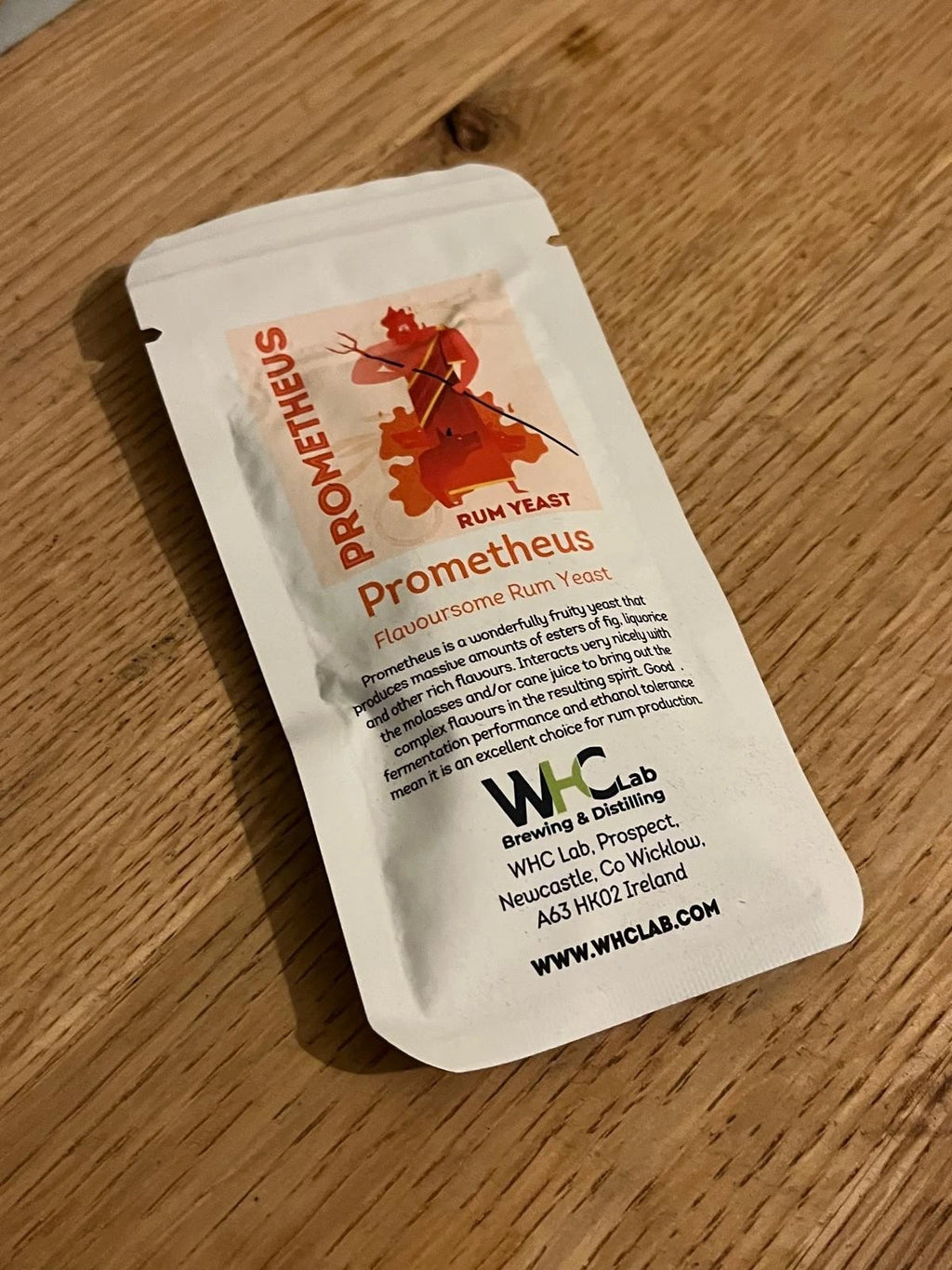 Prometheus: Flavoursome Rum Dry Yeast 22GRAM/32LITRE WHC LABS