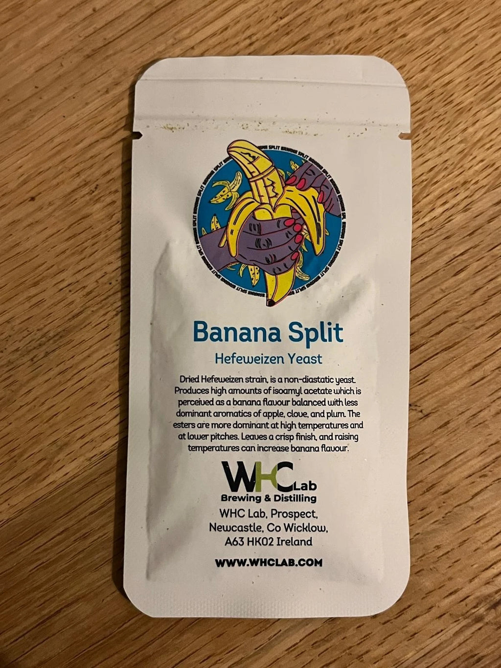 Banana Split: Iconic Wheat Dry Yeast 11GRAM/22LITRE WHC LABS