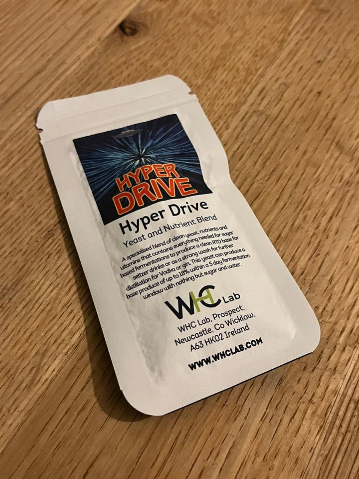 Hyperdrive: Clean Seltzer/Vodka Dry Yeast TURBO YEAST 22GRAM/5.5LITRE WHC LABS